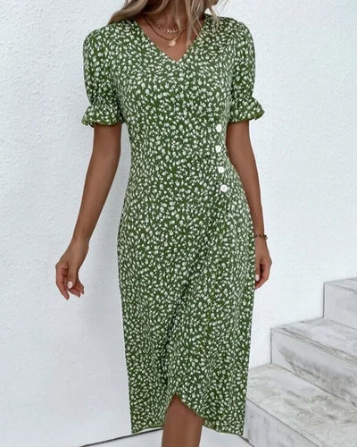 Giselle - Elegant blomstret V-hals