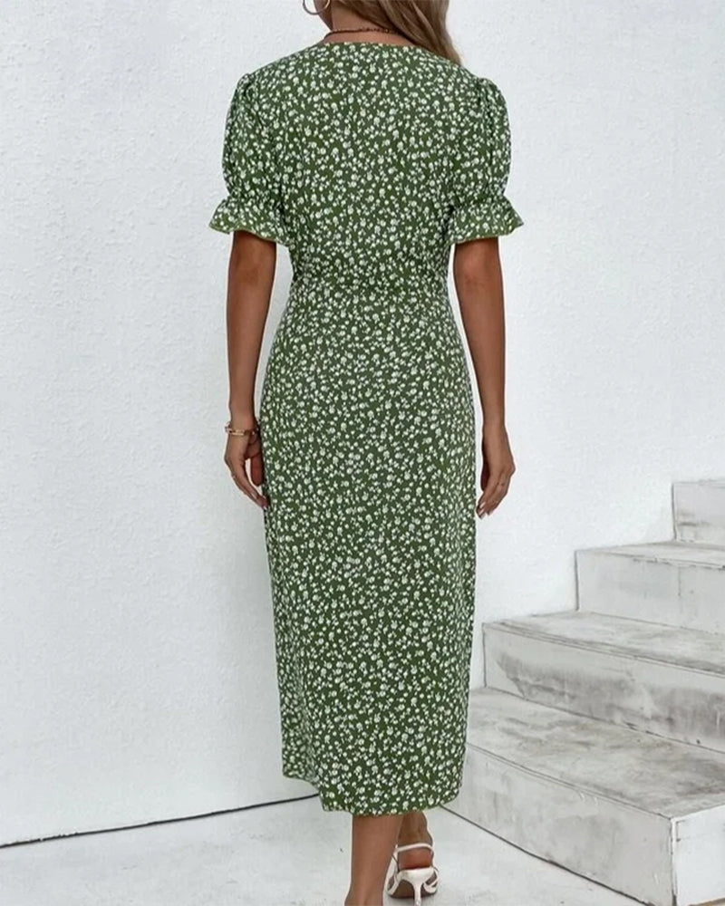 Giselle - Elegant blomstret V-hals