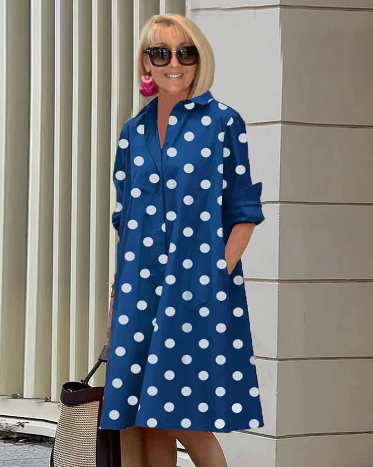 Aisling – Elegant Boho Midikjole med Print