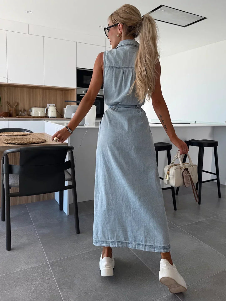 Isabelle | Maxikjole i denim