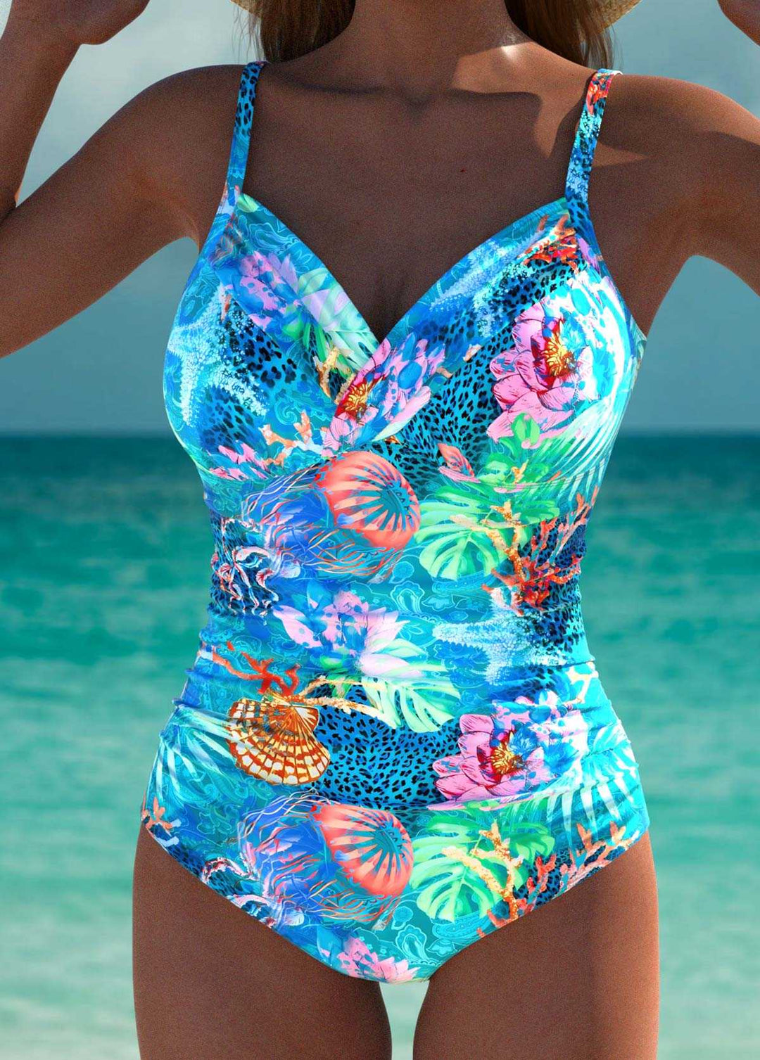 Jolanda – Formende badedragt med havlook