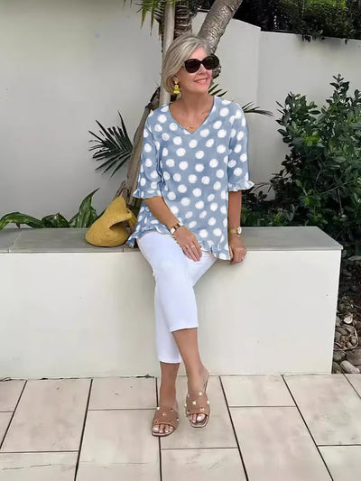 Aisley – Bedruckte Lockere Bluse