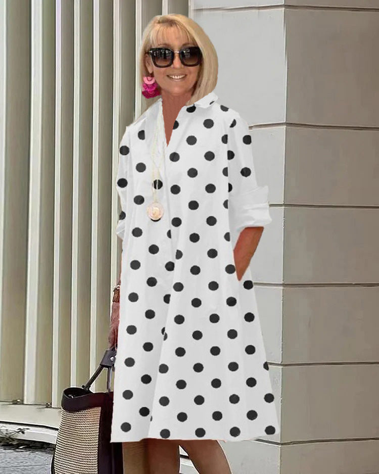 Aisling – Elegant Boho Midikjole med Print