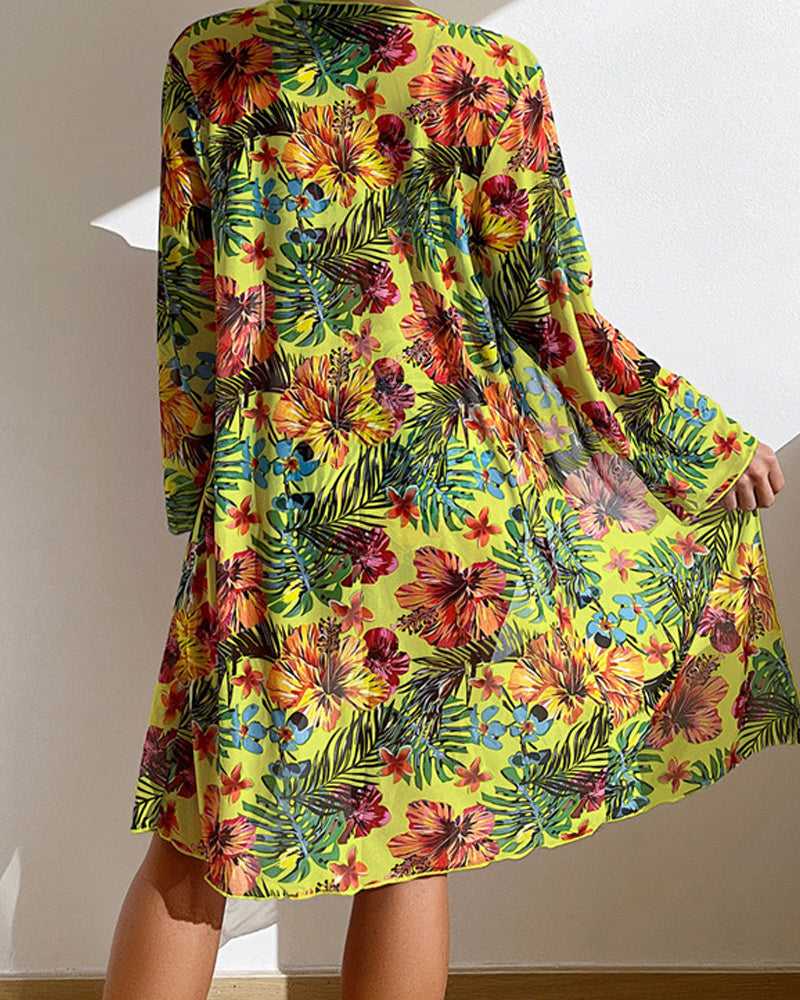 Lulu | 3-delt bikinisæt med kimono