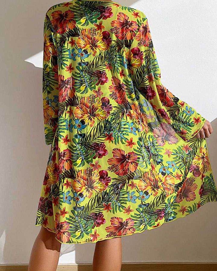 Lulu | 3-delt bikinisæt med kimono