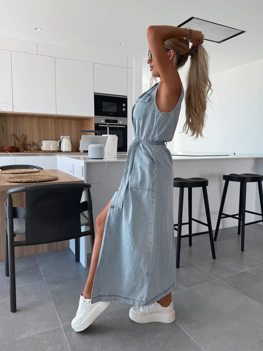 Isabelle | Maxikjole i denim