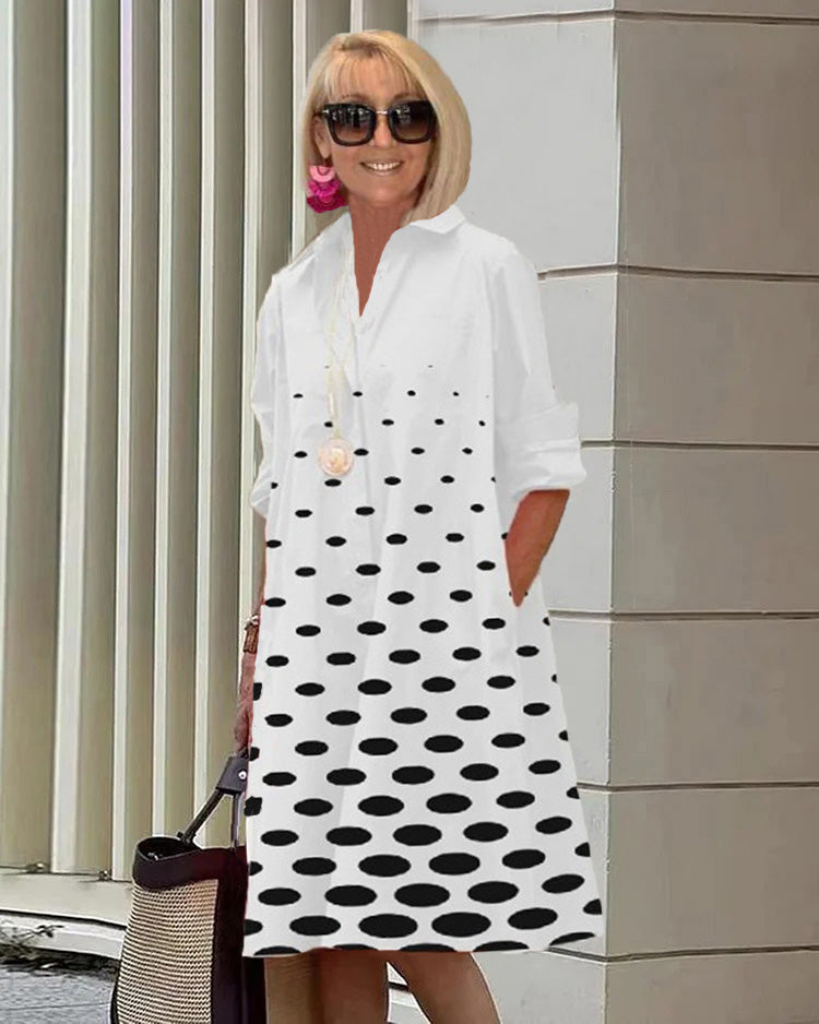 Aisling – Elegant Boho Midikjole med Print