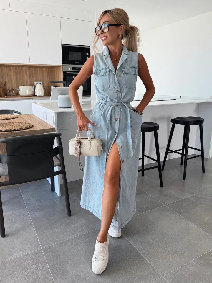 Isabelle | Maxikjole i denim