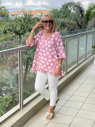 Aisley – Bedruckte Lockere Bluse
