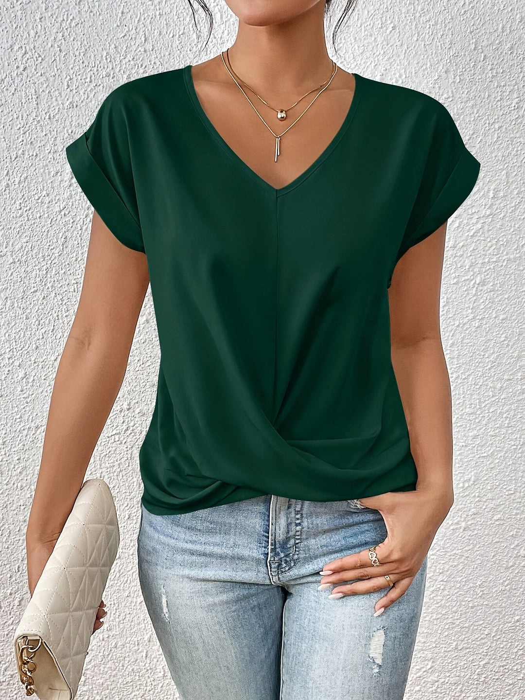 Cleo™ | Casual T-shirt med sweetheart-udskæring