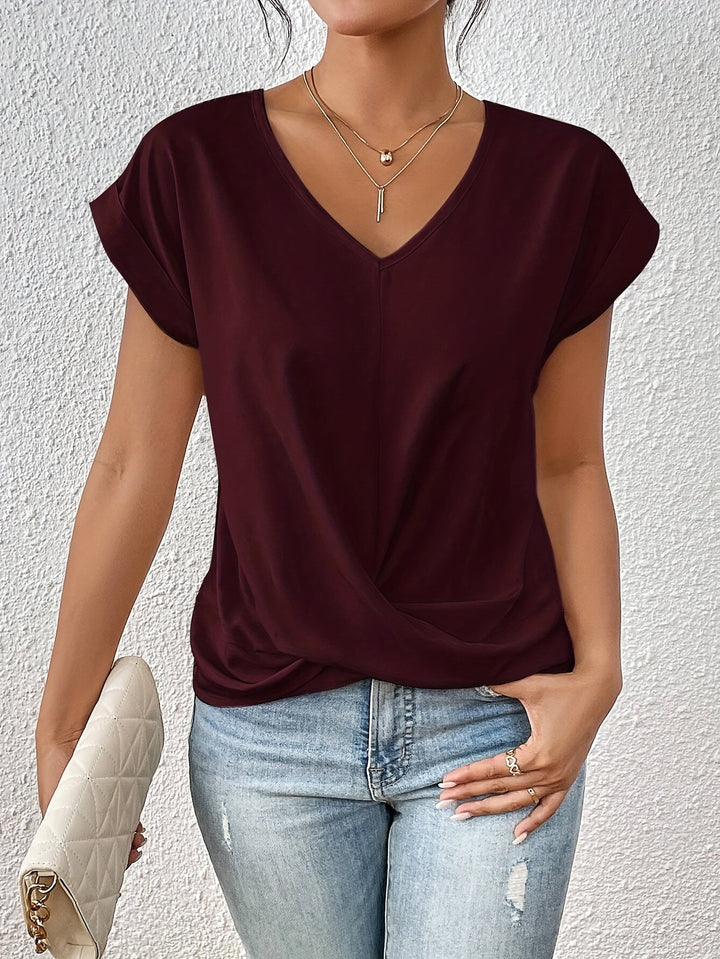 Cleo™ | Casual T-shirt med sweetheart-udskæring