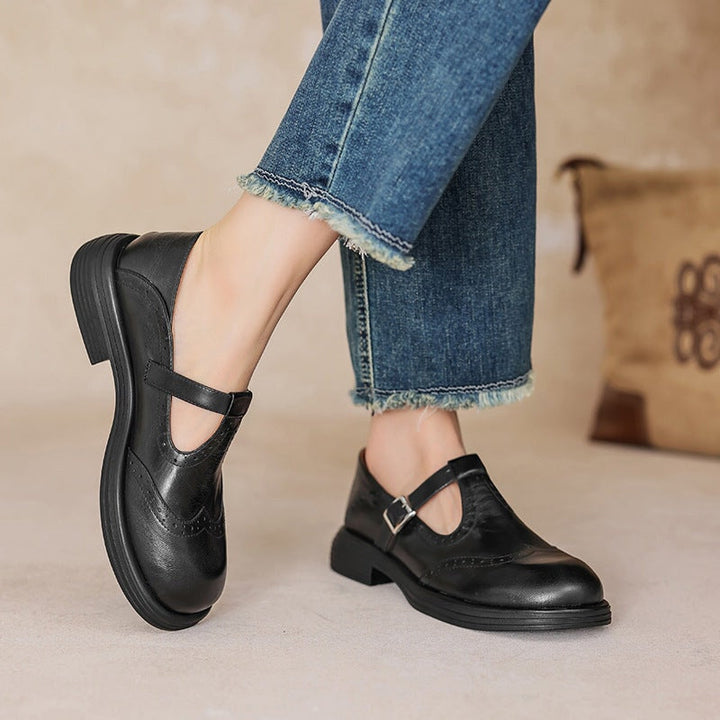 VELDA | Elegante Mary Janes i læder