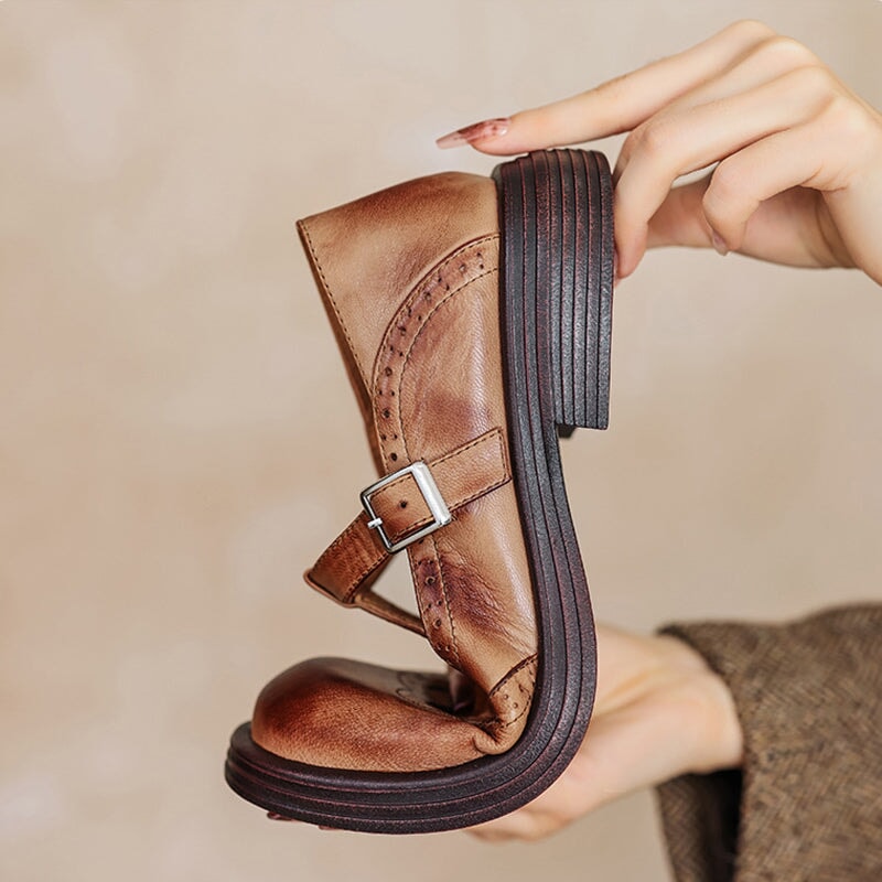 VELDA | Elegante Mary Janes i læder