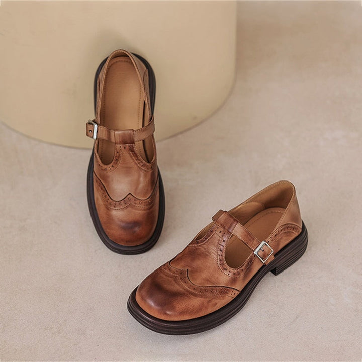 VELDA | Elegante Mary Janes i læder